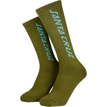 Pánské oblečení SANTA CRUZ ponožky - Strip Sock Sea Kelp (SEA KELP)