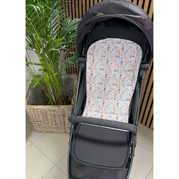 Podložka do sportovního kočárku - drobné kytičky