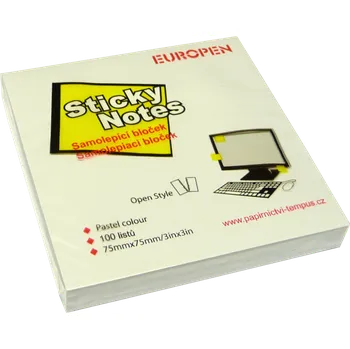 Samolepící bloček bloček samol. 75 x 75 bílý 473236