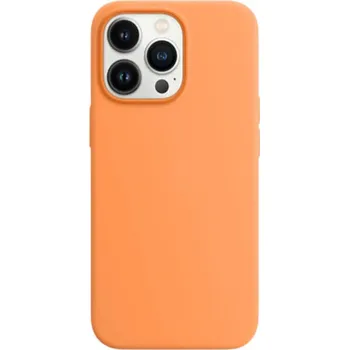 Pouzdro na mobilní telefon Magnetic Leather MagSafe kožený kryt pro Apple iPhone 11 - oranžový
