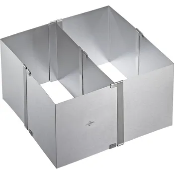 Čtvercový rám na pečení, extra vysoký - Küchenprofi (Extra vysoký čtvercový rám na pečení - Küchenprofi)