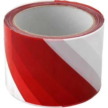Výstražná páska Výstražná páska červeno/bílá 70mm x 100m MAGG G200/11
