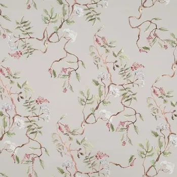 Šatovka B0139 light taupe, větvičky s květy, š.145