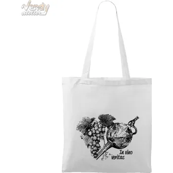 Plátěná taška - In vino veritas Barva: Bílá