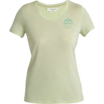 Dámské tričko ICEBREAKER Wmns Merino 150 Tech Lite III SS Scoop Tee Icebreaker Logo Reflections, Glazen velikost: XS