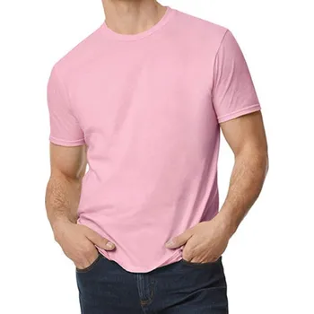 Pánské oblečení Gildan Pánské triko G980 Charity Pink M