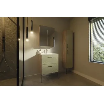 Koupelnový nábytek Koupelnová sestava Differnz Legs 60 cm fjordová zelená