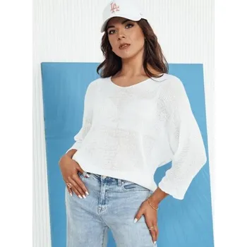 Dámský svetr Dámský prolamovaný svetr ANNIS ecru