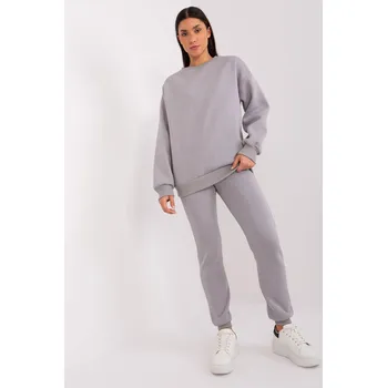 Bavlněná tepláková souprava model 01702 šedá