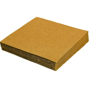 Papírový ubrousek Ubrousek (PAP FSC Mix) 3vrstvý zlatý 33 x 33 cm 20 ks