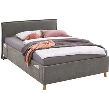 Dětská postel Šedá čalouněná postel Meise Möbel Fun 120 x 200 cm