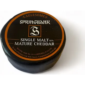 Isle of Kintyre Springbank Baby Cheddar s příchutí single malt whisky 200g