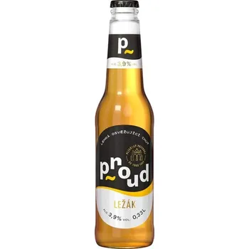 Pivo Proud ležák 11,3° 0,33 l sklo