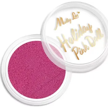 Umělé nehty Jemný glitrový brokát na nehty, 1g - Holiday Pink Doll no. 4 (úžasně třpytivý mikro prach) (Třptyky na nehty Holiday Pink Doll )