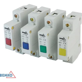 Jistič BEMKO Kontrolka L7 červená 101067