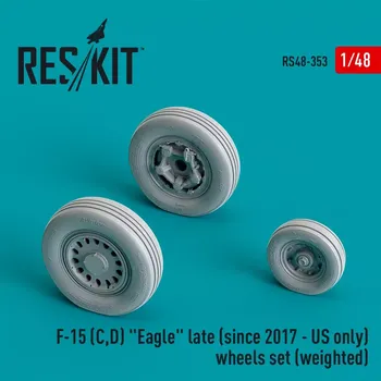 Plastikový model Reskit 1/48 F-15 C,D Eagle late - US only wheels weighted