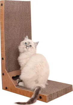 Textilomanie Cat kartonové škrabadlo pro kočku 60 cm hnědé