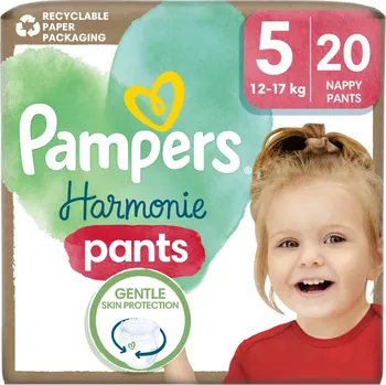 Plenkové kalhoty Pampers Harmonie Pants Size 5 plenkové kalhotky 11-17 kg 20 ks
