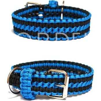 Obojek pro psa Cordell paracord nastavitelný obojek - modrý - Velikost 40cm, Barva Modrá 09