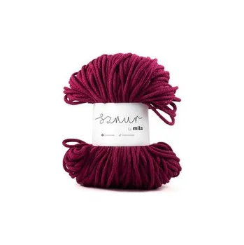 Příze Bavlněná šnůra MILA&nbsp;5&nbsp;mm - amarant