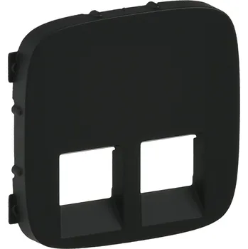 Elektrická zásuvka LEGRAND Kryt 755428 VALENA ALLURE 2XRJ11/RJ45 černá 755428