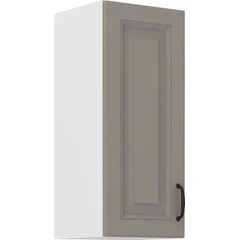 Kuchyňská skříňka LEMPERT Horní skříňka STELLA 18 (30 / 72 cm) claygrey / bílá