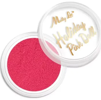 Umělé nehty Jemný glitrový brokát na nehty, 1g - Holiday Pink Doll no. 6 (úžasně třpytivý mikro prach) (Třptyky na nehty Holiday Pink Doll )
