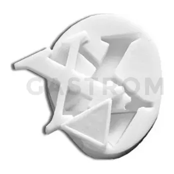 Kuchyňská sůl Silikonová forma na cukrovou hmotu ve tvaru písmene X - SLK106, 50x37 mm | SILIKOMART, SugarFlex