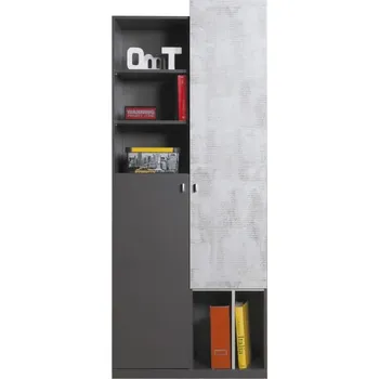 Nábytek MEBLAR Skříň TOBI TA4 Barva: grafit / enigma