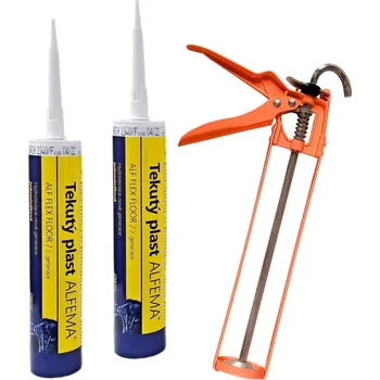 Tmel Sada 2x Tekutý plast ALF FLEX Floor 290ml šedý