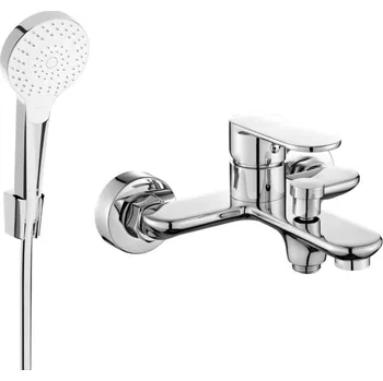 Vodovodní baterie Mexen Milo R05 vanová baterie se sprchovým setem, chrom - 7133R05-00