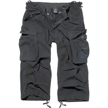 Tříčtvrteční kalhoty Brandit Industry Vintage, černá, S