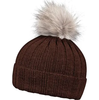 Čepice ROLY zimní čepice RIB FUR, hnědá