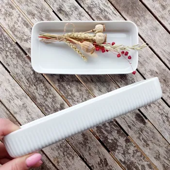 LINKA zapékací mísa 24 cm, bílá, Thun 1794 (Porcelánová mísa 2. jakost)