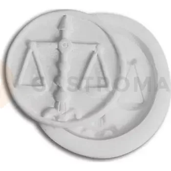 Kuchyňská sůl Silikonová forma na cukrovou hmotu ve tvaru znaku horoskopu Váhy - SLK154, 38 mm | SILIKOMART, SugarFlex