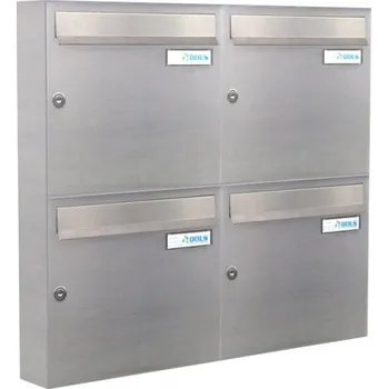 Poštovní schránka Nástěnná sestava schránek A-01 Nerez