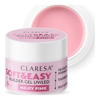 Kosmetika CLARESA STAVEBNÍ GEL NA NEHTY SOFTEASY MILKY PINK 45G
