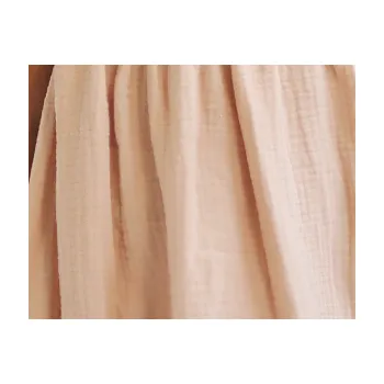 LiiLU dívčí mušelínová halenka SS24 - 063 nude Velikost: 116 100% organická bavlna