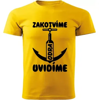 Pánské tričko Vodácké tričko Zakotvíme uvidíme Odra dámské XL (tričko pro vodáky )
