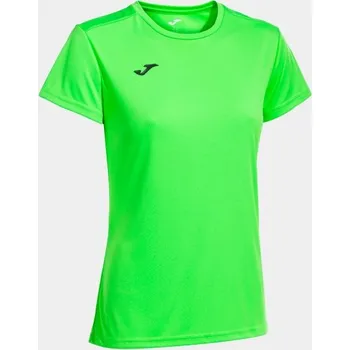 Dámské tričko Dámské/Dívčí sportovní tričko JOMA COMBI WOMAN SHIRT GREEN FLUOR S/S Velikost: L, Barva: FLUOR GREEN