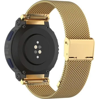 Ostatní příslušenství k chytrým hodinkám eses Kovový řemínek s nastavitelnou sponou pro Amazfit Active Edge - Zlatý