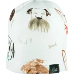 ESITO dětská čepice Pejsci bílá vel. 38 cm
