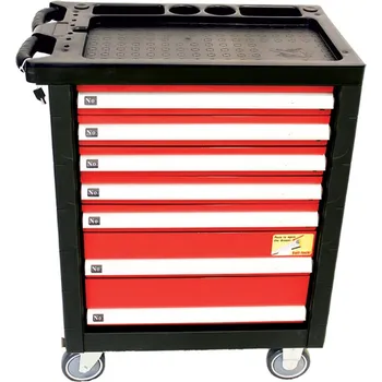 Dílenský pojizdný montážní vozík 7 zásuvek