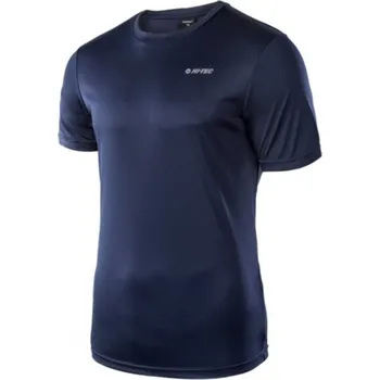 Pánské tričko HI-TEC Sibic pánské sportovní tričko s krátkým rukávem Tm. modré, vel. L