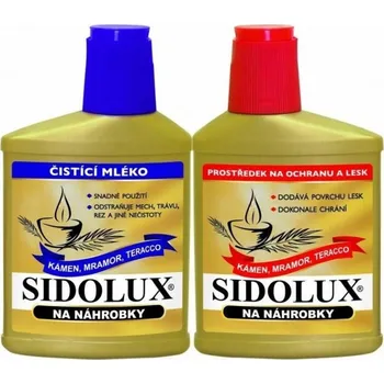 Sidolux Z na náhrobky leštěnka 330 g čistící mléko 250 ml