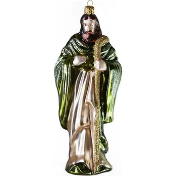 Vánoční figurka Svatý Josef ve zeleném rouchu