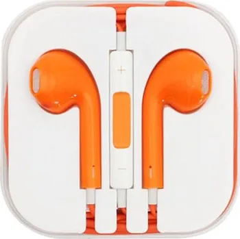Sluchátka Sluchátka s mikrofonem a dálkovým ovládáním 3,5mm jack barevné Barva: Oranžová