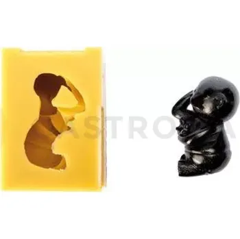 Kuchyňská sůl Silikonová forma na cukrovou hmotu nebo čokoládu ve tvaru novorozence - 60x35x30 mm | SILIKOMART, SugarFlex Gold