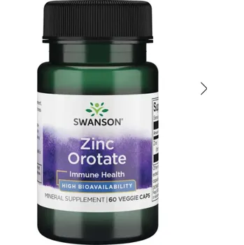 Swanson Zinc Orotate, Zinek Orotát, 10mg, 60 kapslí Doplněk stravy