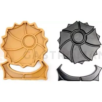 Čokoládová tyčinka Silikonová forma na cukrovou hmotu nebo čokoládu ve tvaru slunce - 200x185x25 mm | SILIKOMART, SugarFlex Gold